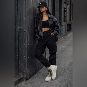 Frye Cream Leather High-Top Sneakers